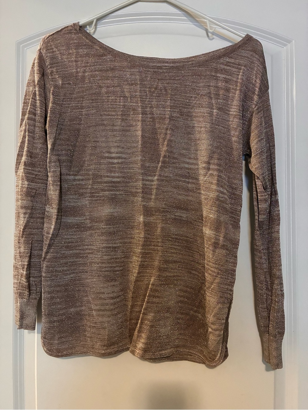 Guess Neutral Marled Long Sleeve Tunic - Taupe Blend